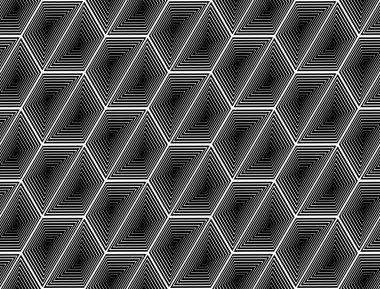 kesintisiz tek renkli altıgen geometrik desen tasarım