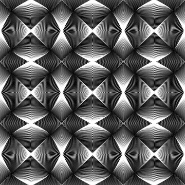 kesintisiz tek renkli geometrik desen tasarım