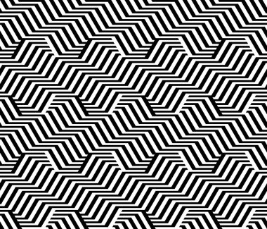 kesintisiz tek renkli zikzak geometrik desen tasarım