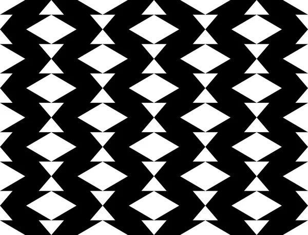 Ontwerp naadloze monochroom geometrische patroon — Stockvector