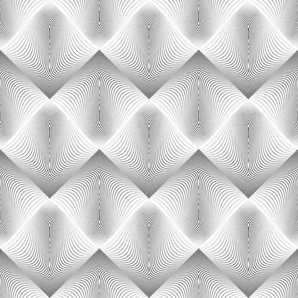 Design smidig våg geometriska mönster — Stock vektor
