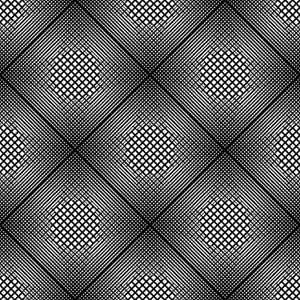 Bezszwowe monochromatyczne diament geometryczny wzór — Wektor stockowy