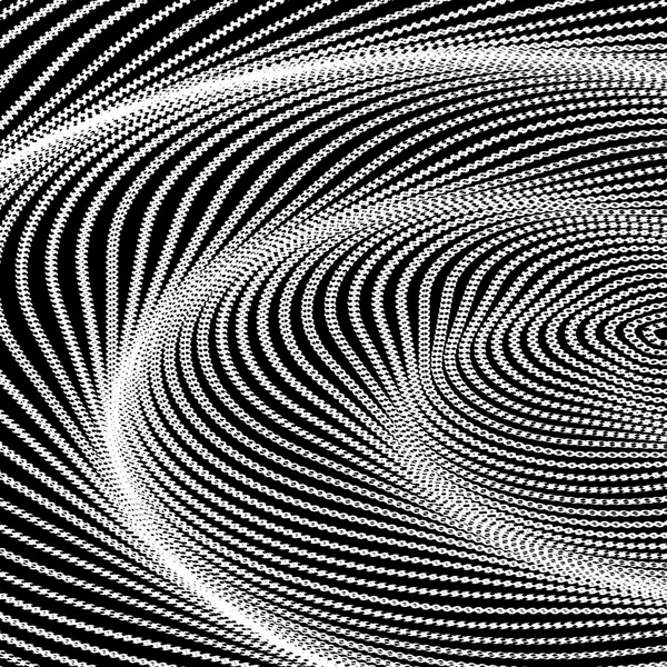 Diseño monocromo remolino movimiento ilusión fondo — Archivo Imágenes Vectoriales