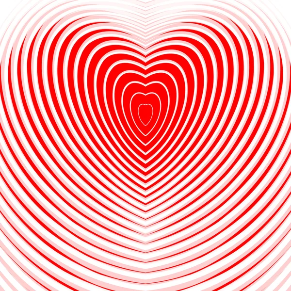 Design heart twisting movement illusion background — Stock Vector