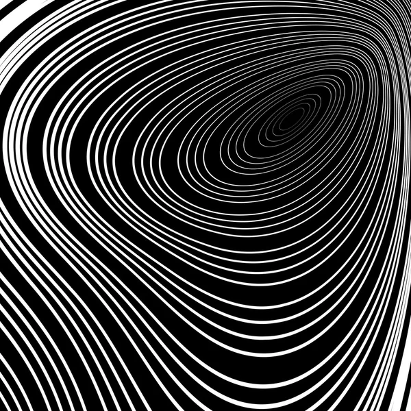 Design monochrome whirl ellipse movement background — Stock Vector