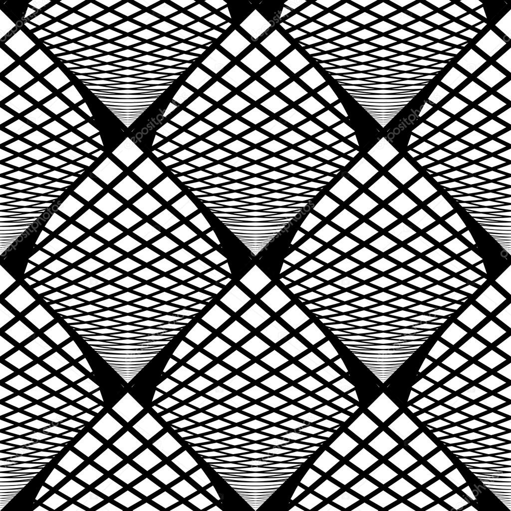 Design seamless monochrome checked geometric pattern