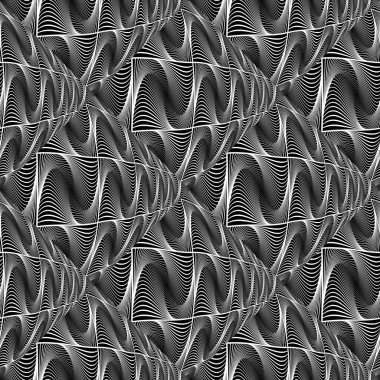 Tasarım sorunsuz tek renkli çarpık kılavuz dalga deseni