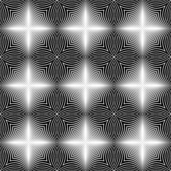 디자인 완벽 한 흑백 패턴 — 스톡 벡터