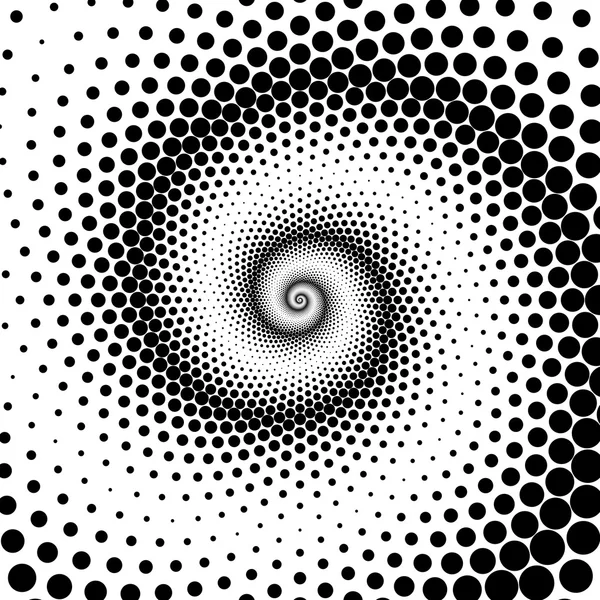Diseño espiral puntos telón de fondo — Archivo Imágenes Vectoriales