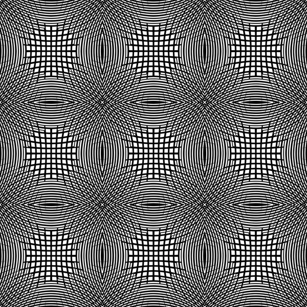 Design sömlös monokrom fyrkantiga geometriska mönster — Stock vektor