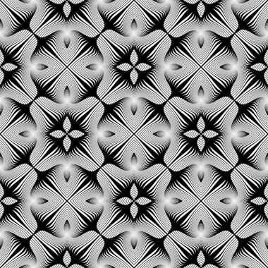 Sorunsuz soyut dekoratif desen tasarım