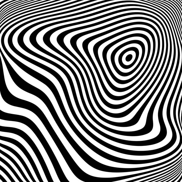 デザイン白黒楕円運動錯覚の背景 — ストックベクタ