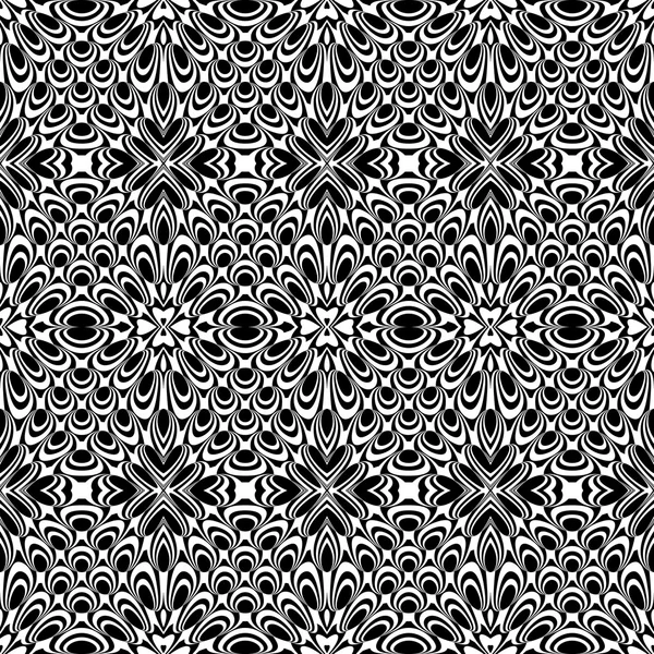 Design motif monochrome sans couture — Image vectorielle