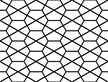 kesintisiz tek renkli altıgen geometrik desen tasarım