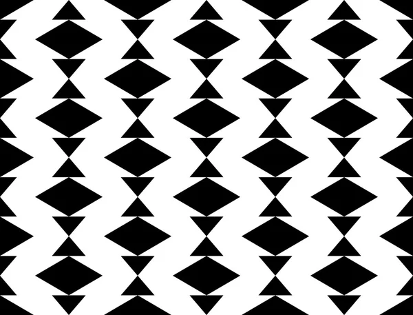 Design motif géométrique monochrome sans couture — Image vectorielle