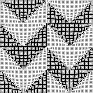 Dikişsiz tek renkli çarpık zikzak desen tasarım