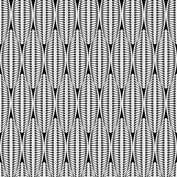 シームレスなモノクロ抽象的なパターンを設計 — ストックベクタ