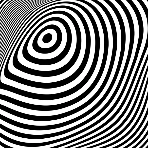 Design monochrom Ellipse Bewegung Illusion Hintergrund — Stockvektor