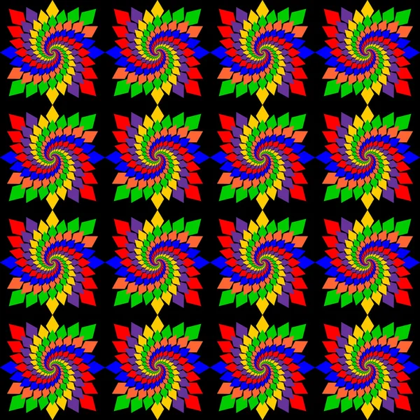 Diseño inconsútil patrón de movimiento de hidromasaje colorido — Vector de stock