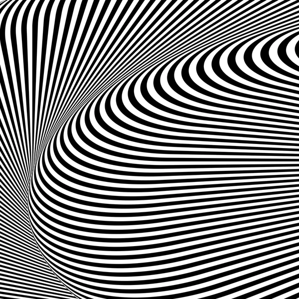 Design monochrome texturé illusion fond — Image vectorielle