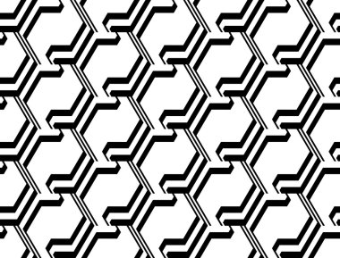 kesintisiz tek renkli zikzak geometrik desen tasarım