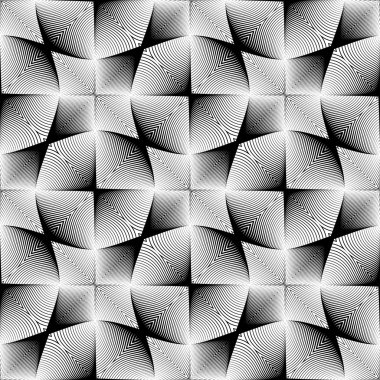 kesintisiz tek renkli geometrik desen tasarım