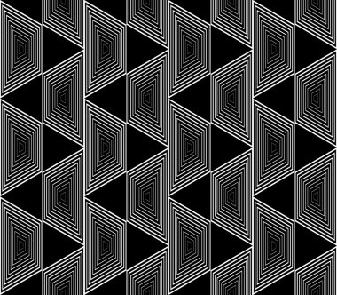 Sorunsuz tek renkli yamuk geometrik desen tasarım