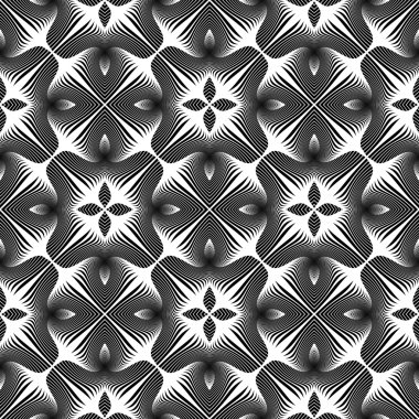 Sorunsuz soyut dekoratif desen tasarım