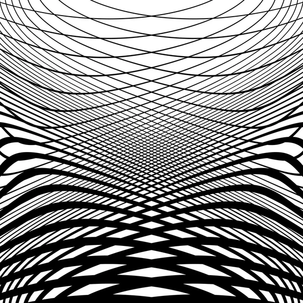 Diseño monocromo movimiento ilusión fondo — Vector de stock