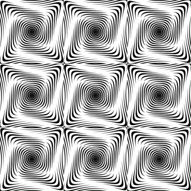 Sorunsuz tek renkli büküm desen tasarım