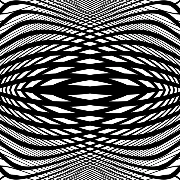 Design monochrome movement illusion background — Stock Vector