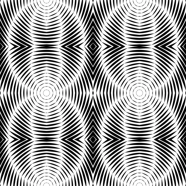 Design seamless striped ellipse pattern — ストックベクタ