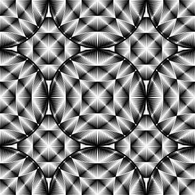 Dikişsiz elips tek renkli desen tasarım