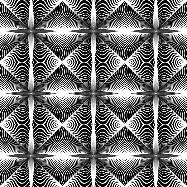 デザインのシームレスなダイヤモンドの幾何学的なパターン — ストックベクタ