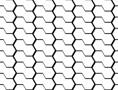 kesintisiz tek renkli altıgen geometrik desen tasarım