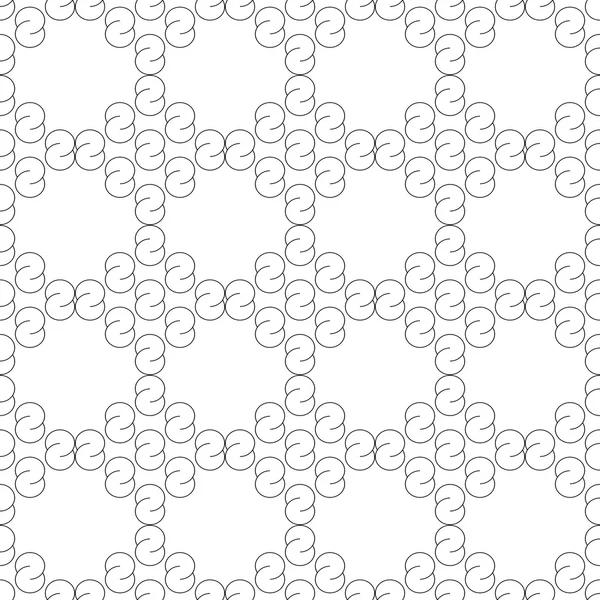 Design seamless monochrome waving geometric pattern — Stock Vector