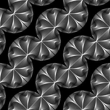 Geometrik desen sallayarak sorunsuz tek renkli tasarım