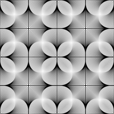 kesintisiz tek renkli geometrik desen tasarım