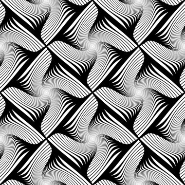 kesintisiz çizgili geometrik desen tasarım