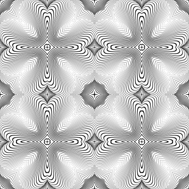 kesintisiz tek renkli çizgili desen tasarım