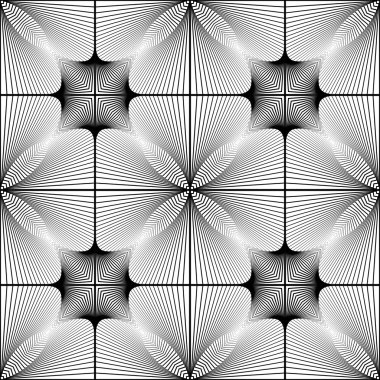 kesintisiz tek renkli geometrik desen tasarım