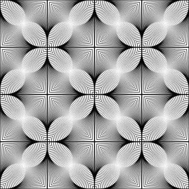 kesintisiz tek renkli geometrik desen tasarım