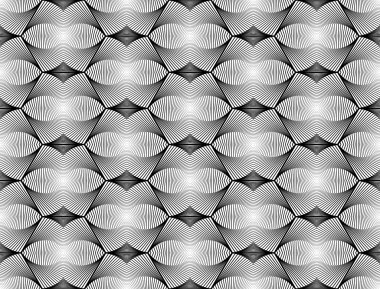 kesintisiz tek renkli altıgen geometrik desen tasarım