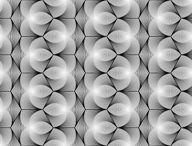 kesintisiz tek renkli altıgen geometrik desen tasarım