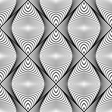 kesintisiz tek renkli çizgili desen tasarım