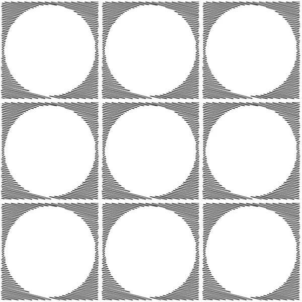 Design nahtlose monochrome Ellipse geometrisches Muster — Stockvektor