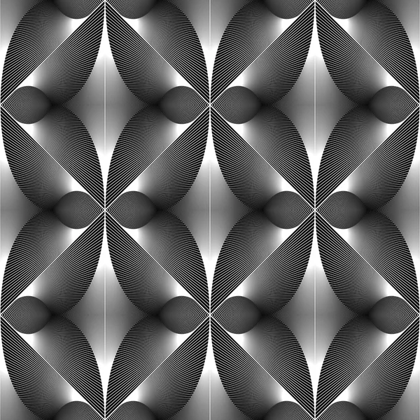 디자인 완벽 한 단색 다이아몬드 패턴 — 스톡 벡터