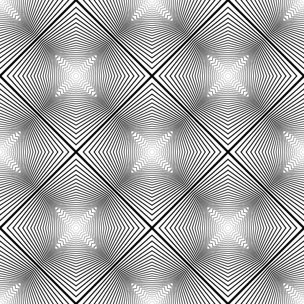 Ontwerp naadloze monochroom geometrische patroon — Stockvector