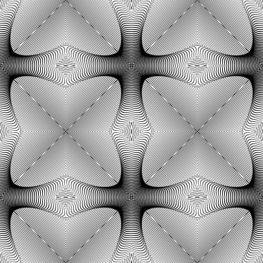 kesintisiz tek renkli çizgiler desen tasarım