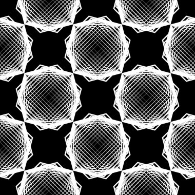 kesintisiz tek renkli geometrik desen tasarım